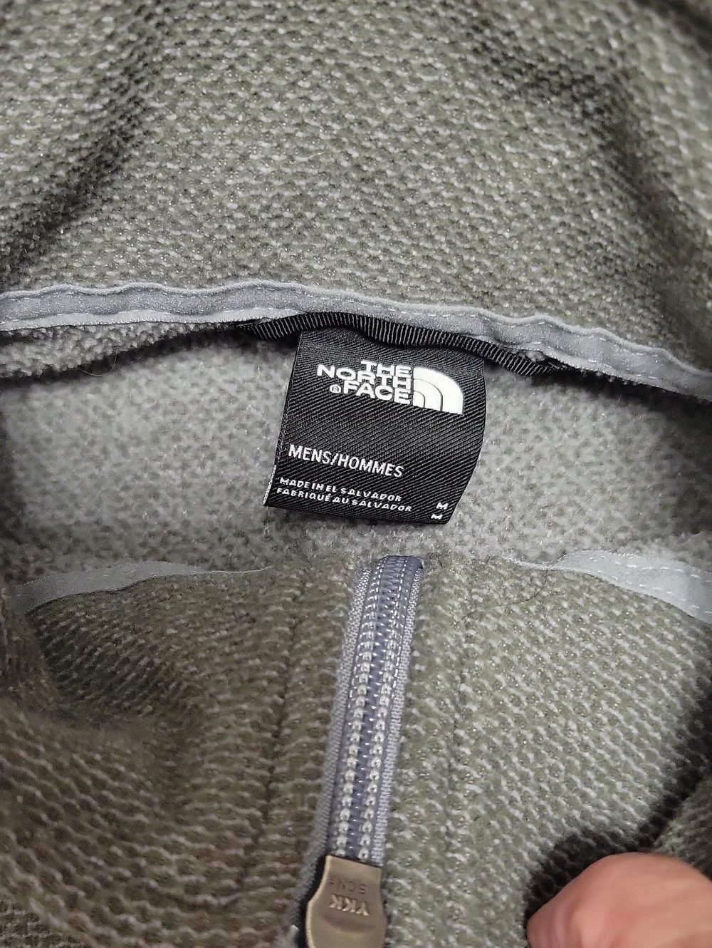 The North Face Men's Gray Half-Zip Fleece Pullover